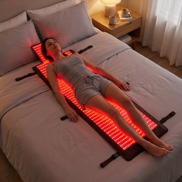 Red Light Therapy Mat Designed for Full Body Coverage, 75x35 Inch, 2600 Dual-Wavelength LEDs, high-quality TPU