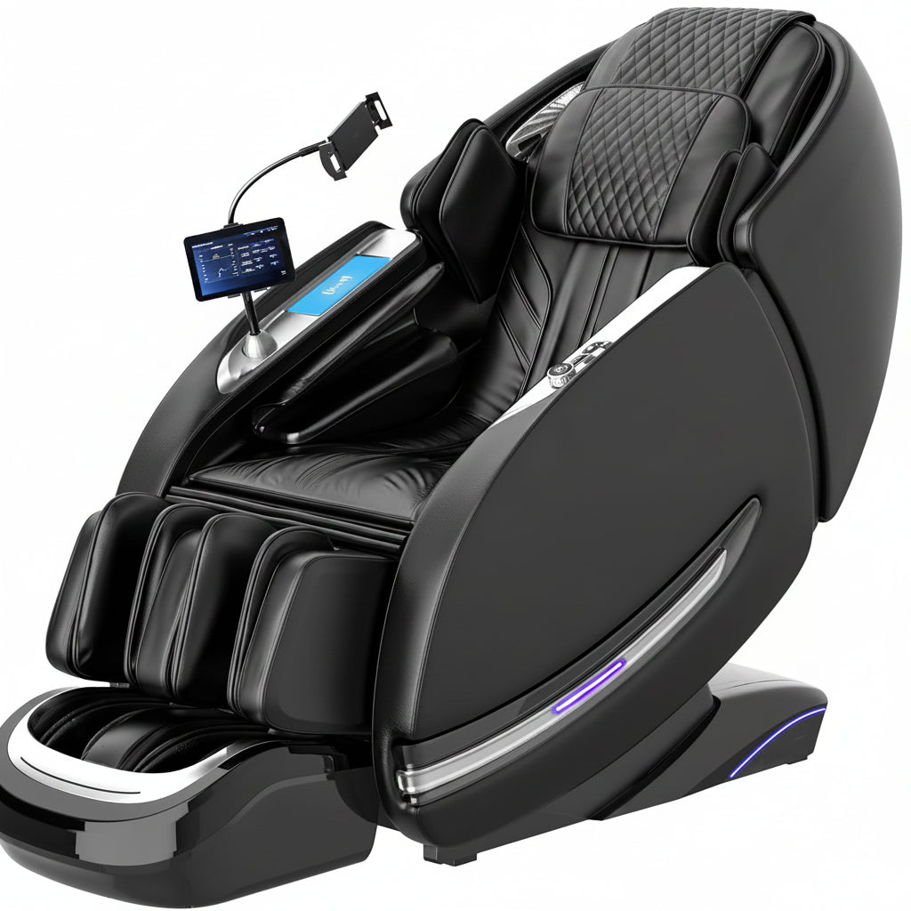 Massage Chair Full Body, 2026 Zero Gravity Sl-Track Shiatsu Massage Chair Recliner with 12 Auto Modes, Thai Yoga Stretch, Foot Rollers, Heated Waist & Calf, AI Control & Body Scan, L183 Black