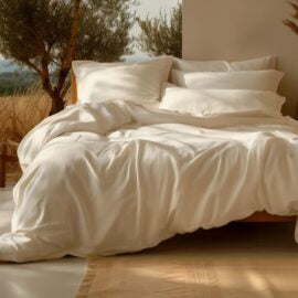Sleep & Beyond 100% Organic Cotton Sateen Sheet Set