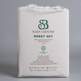 Sleep & Beyond 100% Organic Cotton Percale Sheet Set