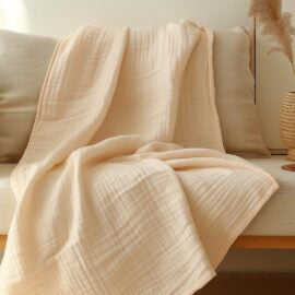 Sleep & Beyond 100% Organic Cotton Muslin Blanket
