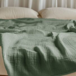 Sleep & Beyond 100% Organic Cotton Muslin Blanket
