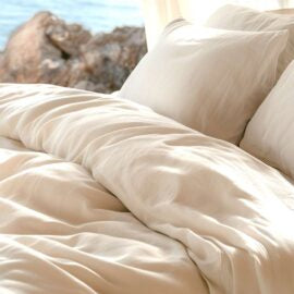 Sleep & Beyond 100% Organic Cotton Percale Duvet Cover Set