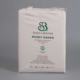 Sleep & Beyond 100% Organic Cotton Percale Duvet Cover Set