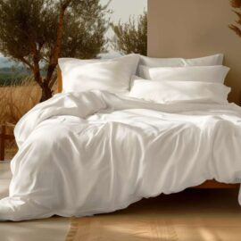 Sleep & Beyond 100% Organic Cotton Sateen Duvet Cover Set