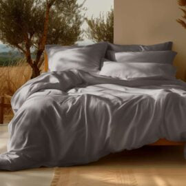 Sleep & Beyond 100% Organic Cotton Sateen Duvet Cover Set