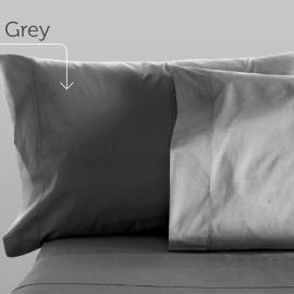 Sleep & Beyond 100% Organic Cotton Sateen Pillow Case Pair