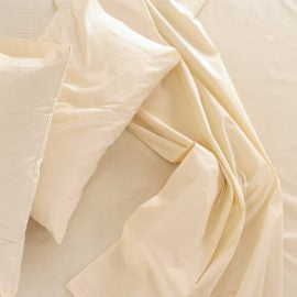 Sleep & Beyond 100% Organic Cotton Sateen Pillow Case Pair