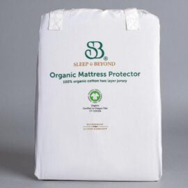 Sleep & Beyond 100% Organic Cotton Waterproof Mattress Protector