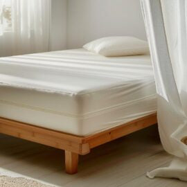 Sleep & Beyond 100% Organic Cotton Waterproof Mattress Encasement
