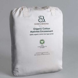 Sleep & Beyond 100% Organic Cotton Waterproof Mattress Encasement