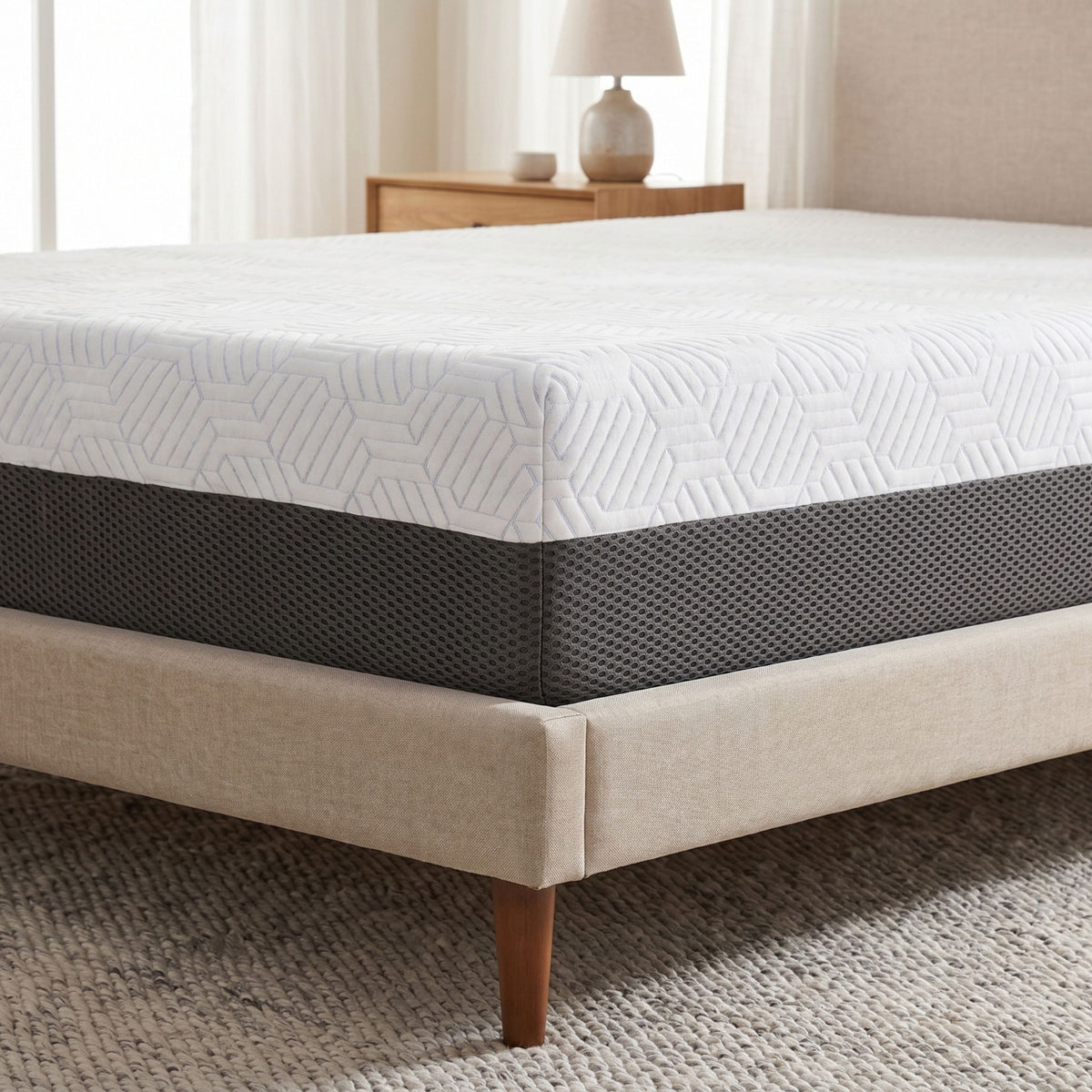 Omne Sleep Fria 12” Plush Mattress With Cooling Cover