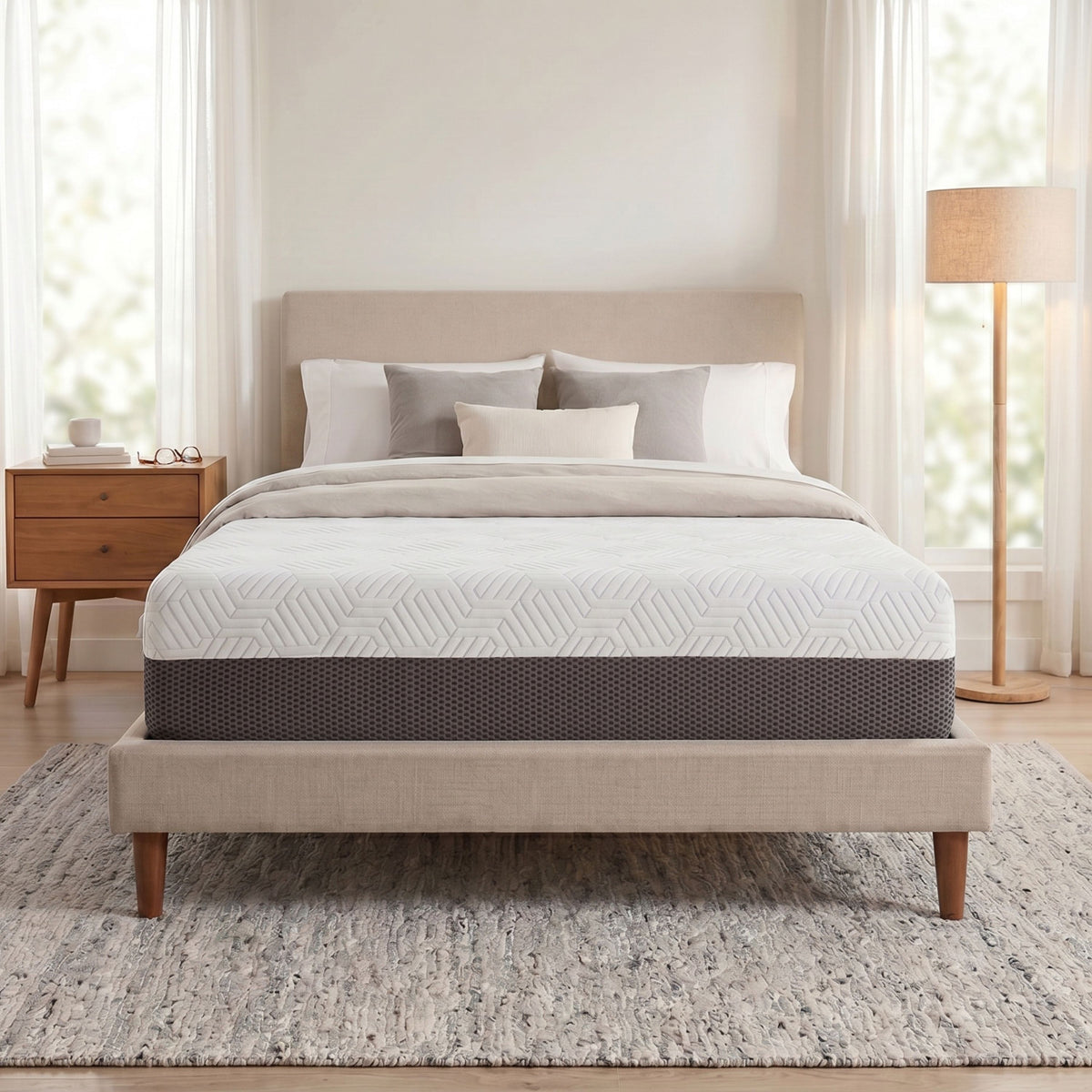 Omne Sleep Fria 12” Plush Mattress With Cooling Cover