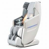 2026 4D Full Body Massage Chair, Zero Gravity, Shiatsu Recliner, SL Track Massage, Heating, Bluetooth, White
